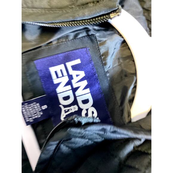 Lands' End Women’s Quilted Hooded Jacket - Black - Size Small - New With Tags - Picture 3 of 3